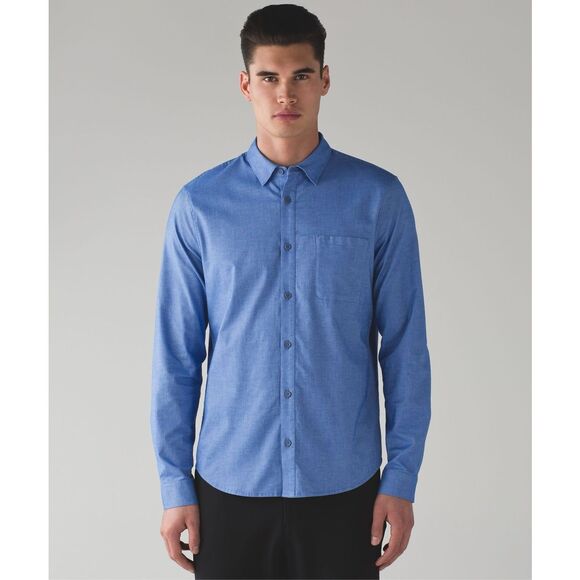 Mens Lululemon Button Down Long Sleeve - Picture 1 of 4